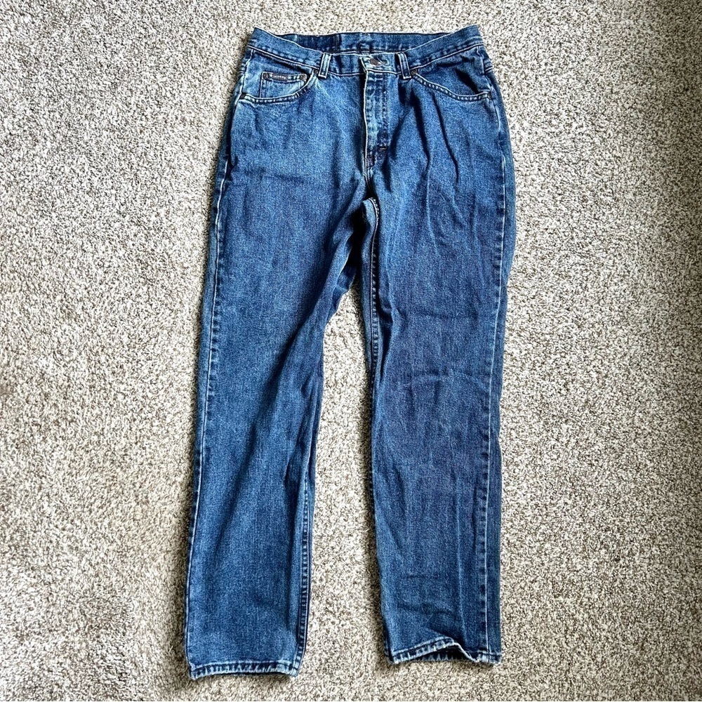 🦋 Riders Dark Wash Vintage Straight Leg Jeans Size 8
